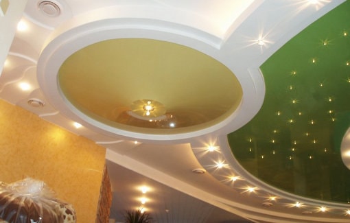 Многоуровневые натяжные потолки от производителя компании Потолок-Центр в Томске и Северске